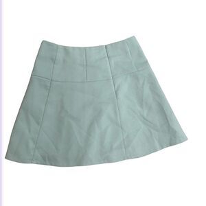 Ann Taylor Loft Light Blue Womens A-Line Tennis Style Flare Mini Lined Skirt 4